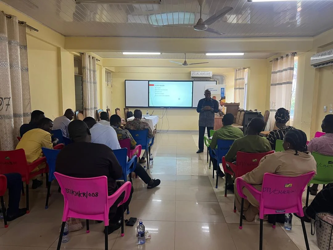 Professional training session in Ghana